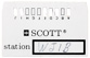 Small card for the Scott T33s Tuner that uses hand-punched holes to store radio station presets