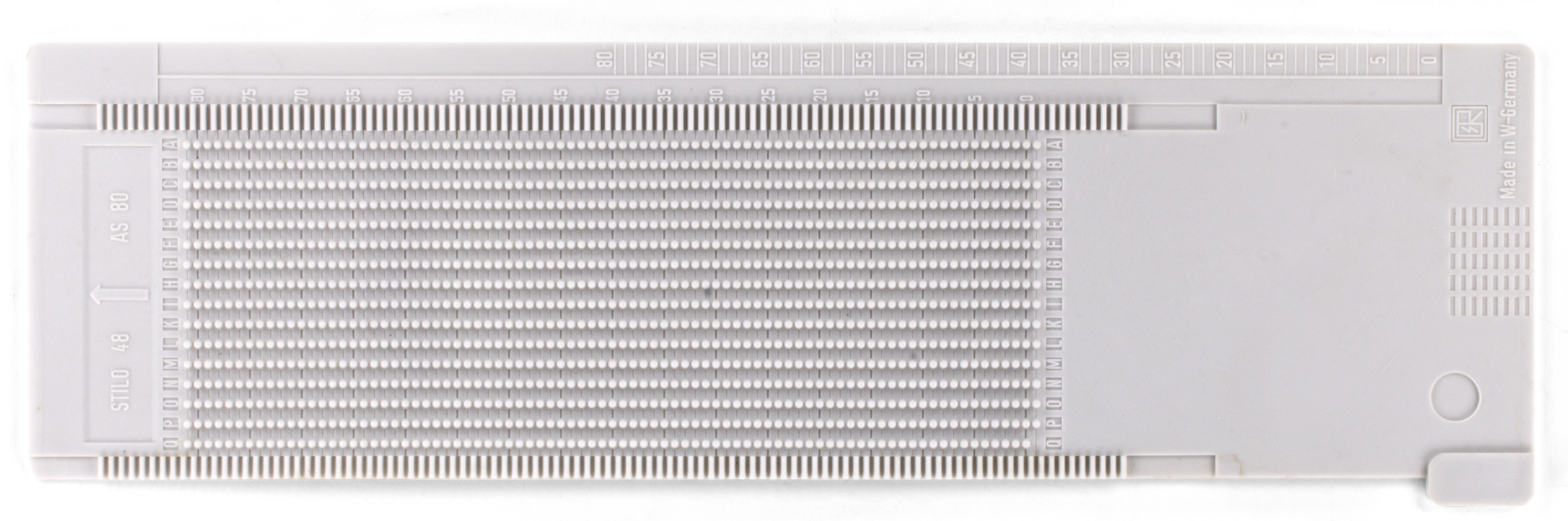 Plastic control card for programming Wascomat commercial washing machines