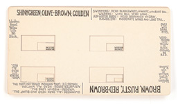 A stack of four cards with rectangles cut out of the interior and descriptions of various birds around the outside