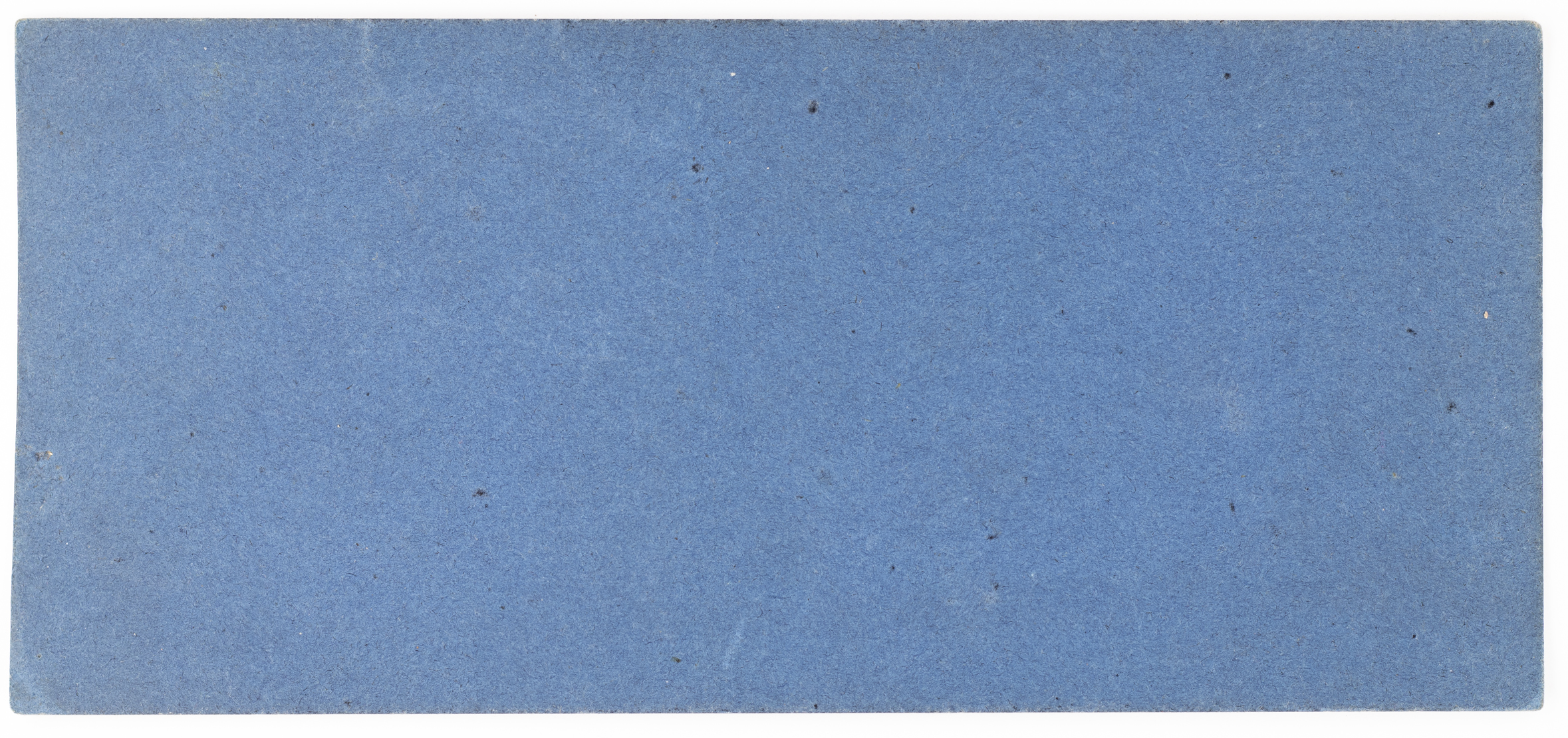 Blue colored back of stereoview